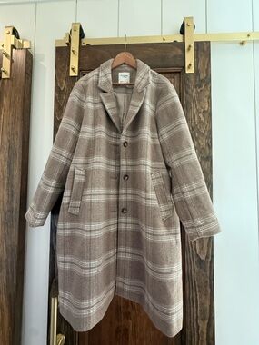 Women’s Abercrombie & Fitch Plaid Dad Coat
